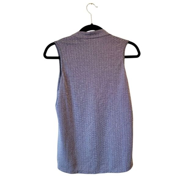 Adidas Women's Speckled Purple Sleeveless Mock Neck Top Size US S - Picture 2 of 6